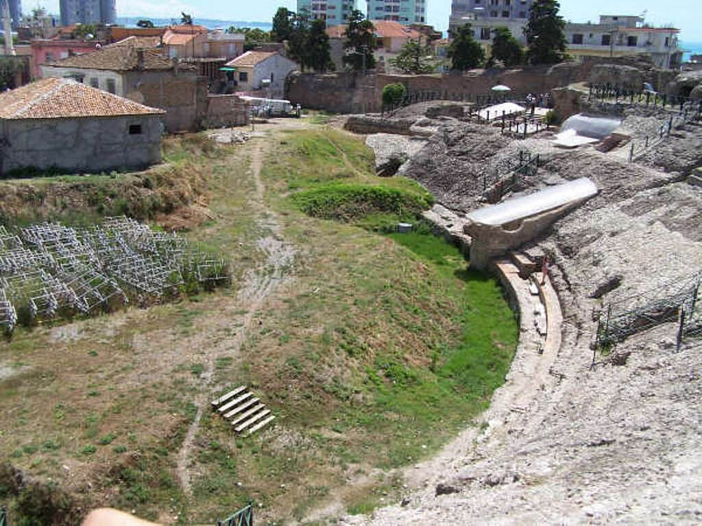 Roman Amphitheatre in Durrës, ALBANIA 7 MOST ENDANGERED